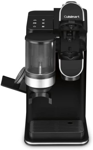 Cuisinart Cafetera monodosis + molinillo de café, depósito extraíble de 48 onzas, negro, DGB-2