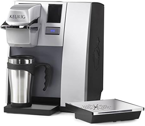 Open Box Keurig K155 Office Pro Cafetera comercial de cápsulas K-Cup de una sola taza, plateada