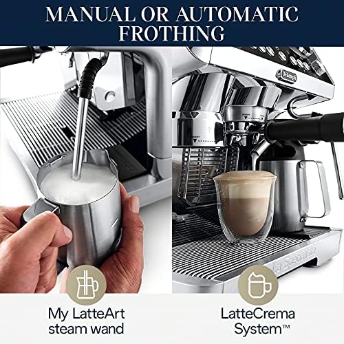 De'Longhi EC9665M La Specialista Maestro Cafetera espresso, acero inoxidable, plata, negro