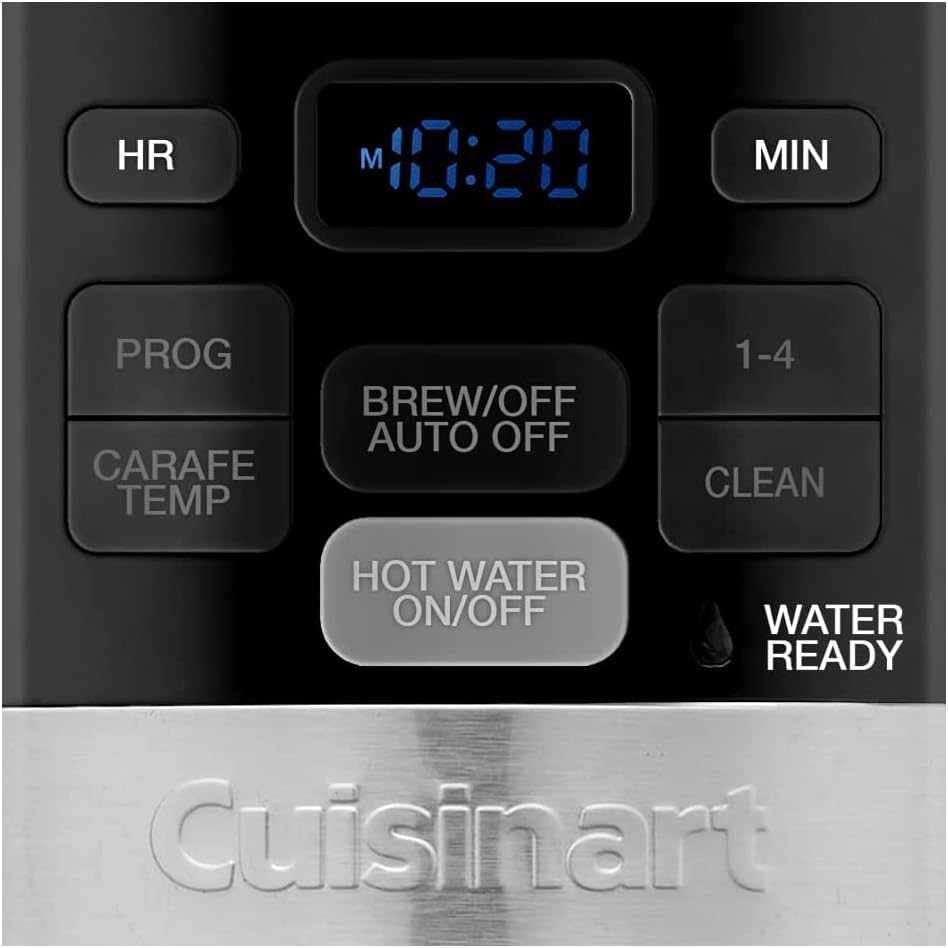 Cuisinart CHW-16 Coffee Plus Cafetera de 12 tazas y sistema de agua caliente, paquete negro