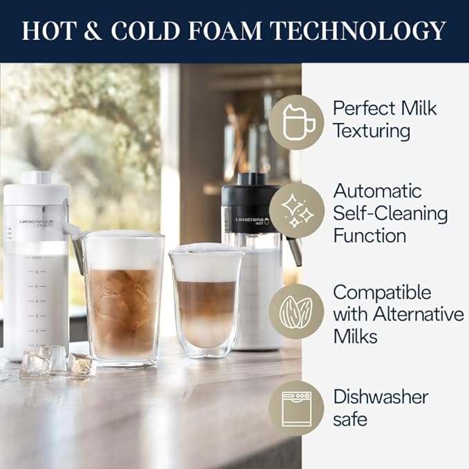 De'Longhi Eletta Explore Máquina de café expreso totalmente automática con preparación en frío, 1250 vatios