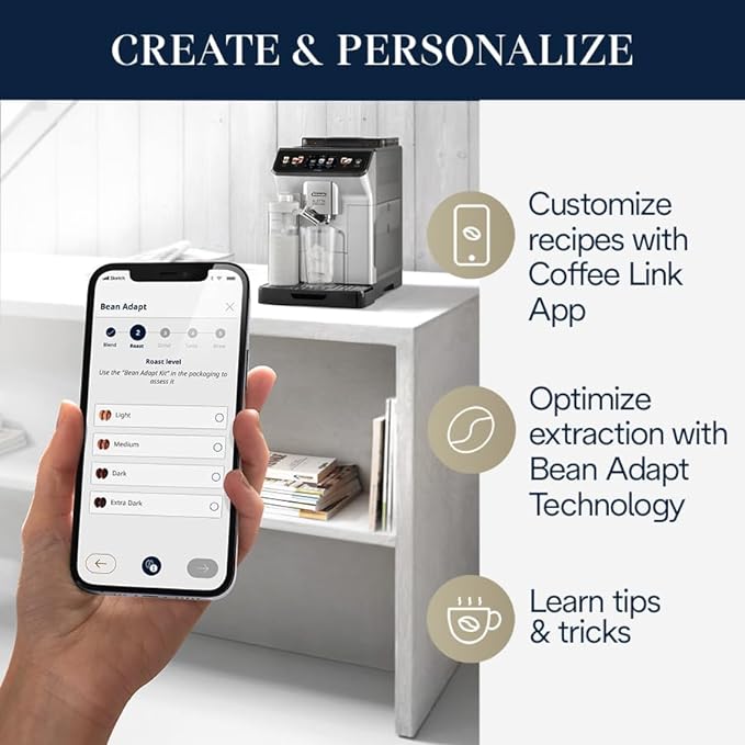De'Longhi Eletta Explore Máquina de café expreso totalmente automática con preparación en frío, 1250 vatios