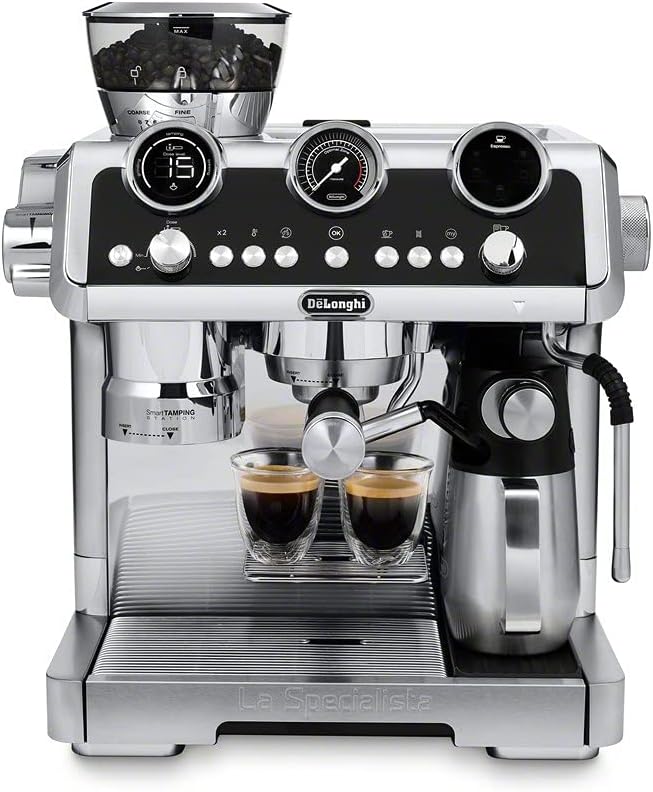 De'Longhi EC9665M La Specialista Maestro Cafetera espresso, acero inoxidable, plata, negro