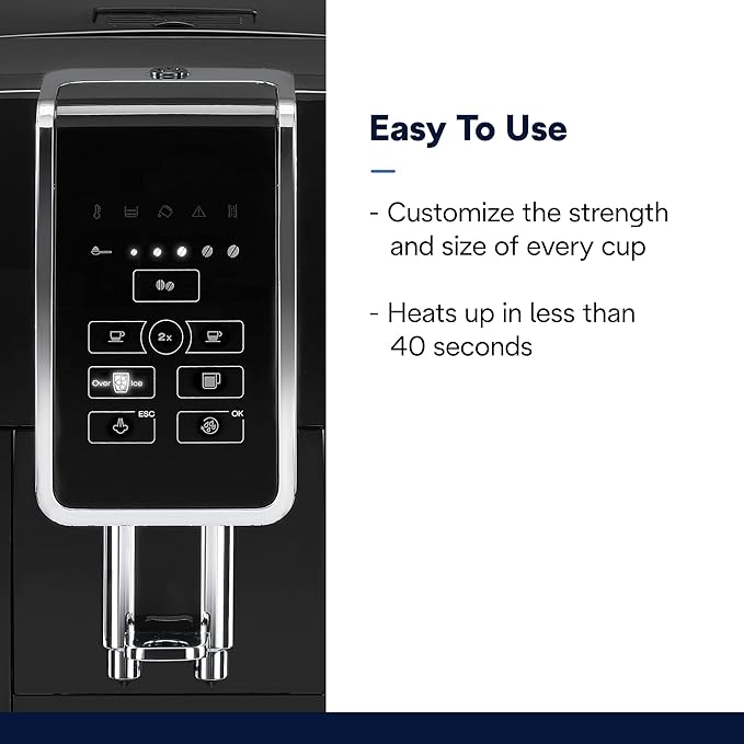 De'Longhi Dinamica Espresso Machine, Black