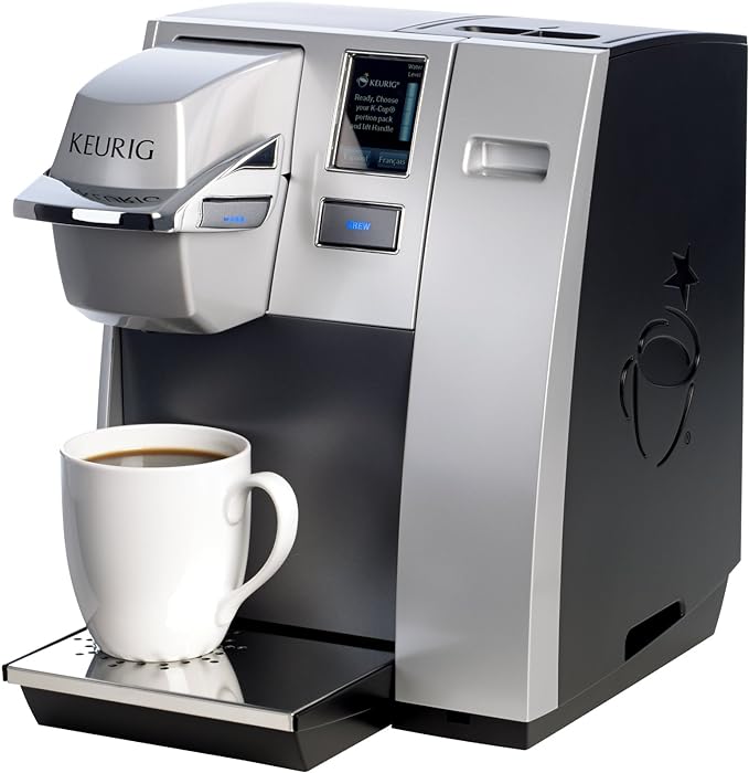 Open Box Keurig K155 Office Pro Cafetera comercial de cápsulas K-Cup de una sola taza, plateada