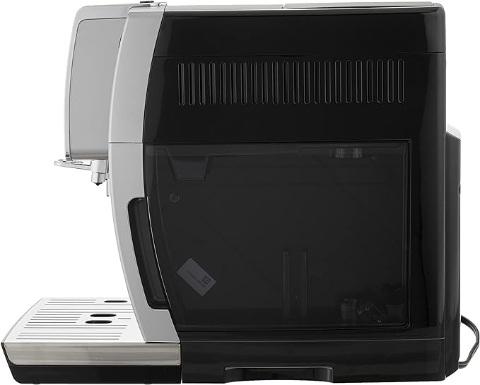 De'Longhi America Dinamica Cafetera y espresso totalmente automática con espumador ajustable premium, acero inoxidable, ECAM35025SB