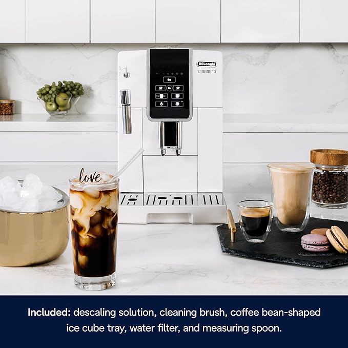 Máquina de café espresso De'Longhi Dinamica, color blanco