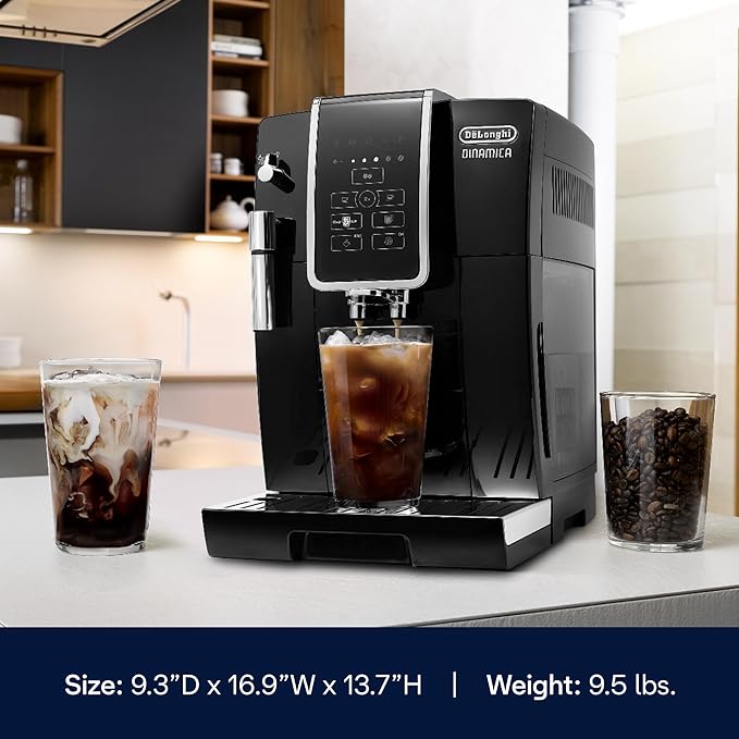 Lightly Used, Dinamica Espresso Machine, Black - Automatic Bean-to-Cup Brewing