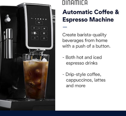 Lightly Used, Dinamica Espresso Machine, Black - Automatic Bean-to-Cup Brewing