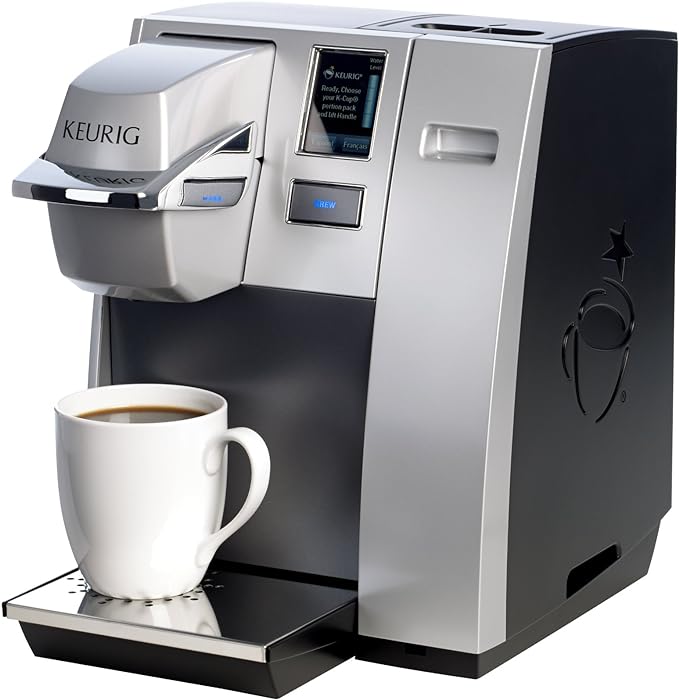 Keurig K155 Office Pro Einzeltassen-Kaffeemaschine für gewerbliche K-Cup-Pads, silber
