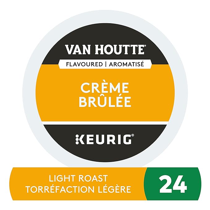 Van Houtte Creme Brulee Coffee, 24 Count K-Cups for Keurig Brewers