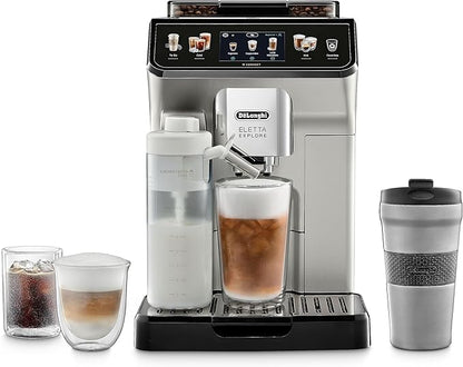 De'Longhi Eletta Explore Máquina de café expreso totalmente automática con preparación en frío, 1250 vatios