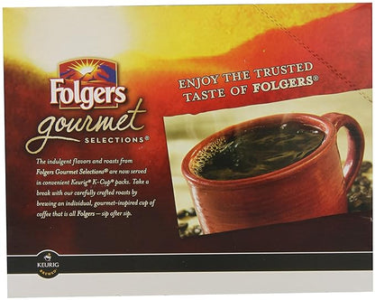 Folgers Gourmet Selections K-Cup Single Cup for Keurig Brewers, Caramel Drizzle, 24 Count